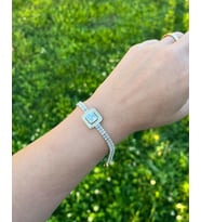 14K Sıralı Büyük Taşlı Bileklik