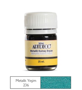 Artdeco Metalik Kumaş Boyası 236 Yeşim 