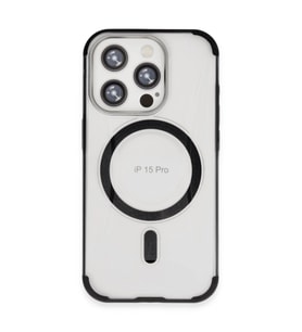 Northcity Hilton MagSafe Kılıf iPhone 15 Pro ile Uyumlu - Siyah Şık ve Dayanıklı Koruma