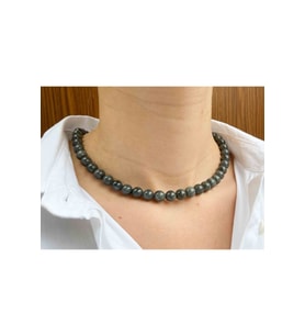 Labradorit Taşı Doğaltaş Kolye 10 Mm