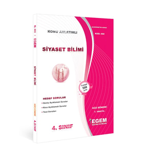 Egem Yayınları Açık Öğr. Aöf Siyaset Bilimi Konu Anlatımlı Soru Bankası (Çok Renkli)