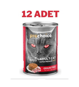 Adult Cat Lamb Pate Kuzulu Kedi Konservesi 12x400 gr -