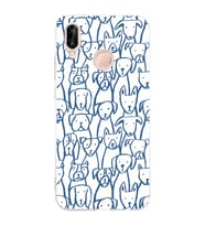 Huawei P20 Lite Uyumlu Baskılı Yumuşak Silikon Şeffaf Telefon Kılıfı
