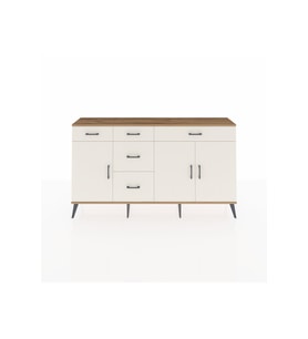 Arges Konsol 2 Raflı 5 Çekmeceli 3 Kapaklı 176x30x99 Çam-Aytaşı
