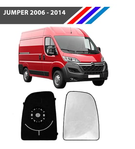 Citroen Jumper Sağ Dış Ayna Üst Büyük Camı Yolcu Tarafı Mekanik Tip 2006 Sonrası
