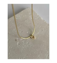 Mini Ital Kalp Zirkon Kolye 925 Ayar Gümüş (Gold)