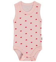 Civil Baby Kalp Empirme 0-3 Yaş Çıtçıtlı Badi - Pembe