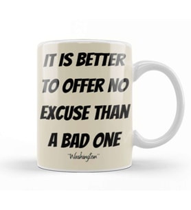 George Washington Quotes Kupa Bardak Porselen