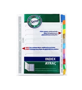 Serve Ayraç Klasik 12 Renkli Sv-5525
