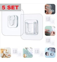 Zuidid Geçmeli Klips Eşya Sabitleme Askısı 5 Set