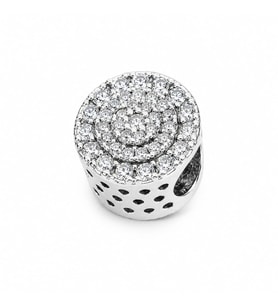 CM Jewelry Zirkon Taşlı Çelik Charm