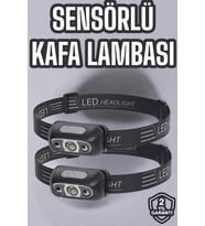 Kafa Lambası Kamp Lambası Led Işık Şarjlı Ayarlanabilir