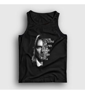 Presmono Unisex Siyah Ashamed Nirvana Kurt Cobain Atlet 35420tt