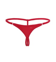 Mulvxbrf Brf02  Halkalı Mini Büyük Beden Kırmızı  G String (Mulvix)