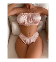 Özel Üretim Erotik Seksi Zarif Rahat Şık Büzgülü Gold Trend Alt Üst Fantezi Kadın Sütyen Takım (Çok Renkli)