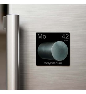Molybdenum (Molibden) Elementi – Buzdolap Magneti – 9x9 cm