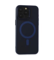 Apple İphone 15 Pro Max Kılıf Lodos Magneticsafe Mat Kapak - Mavi