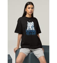 Karma Is A Cat Taylor Swift Baskılı Unisex Oversize Şarkıcı Tişört