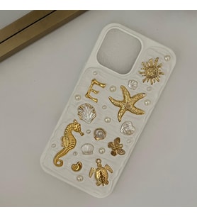 Kişiye Özel Harfli El Yapımı Charm Telefon Kılıfı - iPhone modelleri için uyumlu
