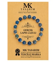 GERÇEK LAPİS LAZULİ BİLEKLİK MK.7000.848- RAHATLIK-DİNGİNLİK-ENERJİ- STRES BİLEKLİĞİ