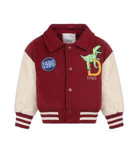 Civil Boys 1986 Dinozor Armalı 2-5 Yaş Ceket - Bordo