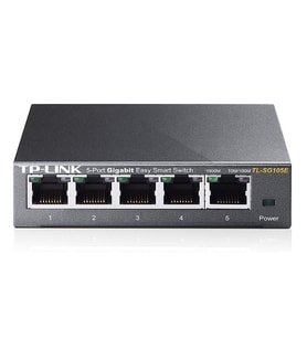 TP-LINK TL-SG105E 5PORT 10/100/1000 YÖNETİLEBİLİR SWITCH
