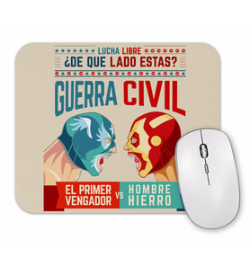 Lucha  Libre Cap  Ve Iron Man Mouse Pad