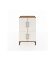 Hyperion Komodin 3 Raflı 4 Kapaklı 60x44x96 Çam-Aytaşı
