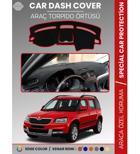 SKODA YETI (2009-2017) Torpido Örtüsü Ön Göğüs Halı Torpido Koruma Tam Uyum Kaymaz UV Koruma