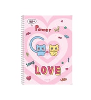 Morning Glory 2000 Çizgili Defter 25,2x17,8 cm Love 10230-88607