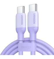 USB-C 3A/60W Hızlı Şarj Kablosu, 1m, Mor