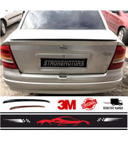 Spoiler Opel Astra G Bagaj Üzeri Çıta Spoiler Pianoblack 115Cm