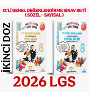 Sinan Kuzucu Yayınları 2026 Lgs 8. Sınıf Ikinci Doz 12'li Genel Değerlendirme Sınav Seti (Sayısal +