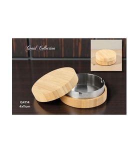 Gönül Mutfak Bambu Kapaklı Küllük 4x11 cm (Kahverengi)