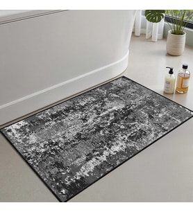 2'li Set Banyo Paspası, Yumuşak Banyo Halısı, Kaymaz Dot Tabanlı, Su Emici, Makinede Yıkanabilir - 50x60-60x100 cm