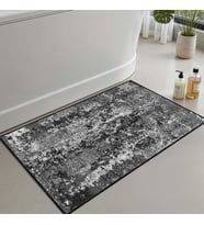 2'li Set Banyo Paspası, Yumuşak Banyo Halısı, Kaymaz Dot Tabanlı, Su Emici, Makinede Yıkanabilir - 50x60-60x100 cm