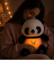 Nefes Alıp Veren Işıklı Sevimli Panda Sevgiliye,Arkadaşa Hediye