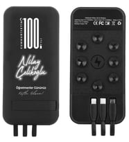 Kişiye Özel Öğretmenler Gününe Özel 10000 mAh Wireless Powerbank Taşınabilir Telefon Şarj Cihazı