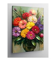 Kanvas Tablo Renkli Çiçek Demeti 50 X 70 Cnvsdkey-126072-50-70