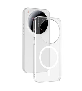Lexroo Xiaomi 17 Ultra Kamera Korumalı M-Safe Şarj Özellikli Şeffaf London Sert PC Kılıf - Şeffaf