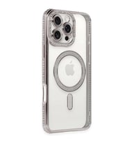 Iphone 16 Kılıf Joke Simli Magneticsafe Kılıf - Pembe