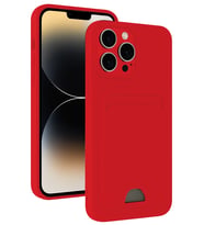 iPhone 13 Pro Kılıf Kelvin Kartvizitli Silikon - Kırmızı