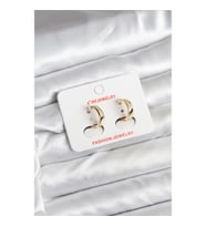 Mey İthalat® 14K Gold Renk Kaplama CM Kadın Küpe