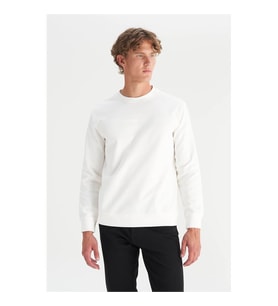 Wrangler Regular Fit Beyaz Erkek Sweatshirt W2520534100
