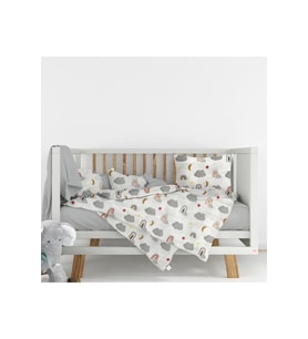 Flanel ( Pazen ) Kumaşından %100 Pamuklu Bebek Nevresim Takımı 100x150