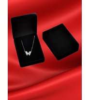 Zirkon Taşlı Fiyonk Model Kadın Kolye