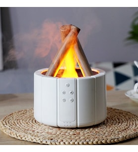 Çeşithane 3D Alev Efektli Aroma Difüzör 250ml LED Işıklı Ultrasonik Hava Nemlendirici