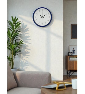 36 Cm Lacivert Dekoratif Duvar Saati