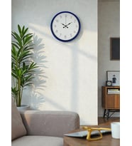 36 Cm Lacivert Dekoratif Duvar Saati