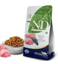 ND Tahılsız Kuzu Etli Yaban Mersinli Kedi Maması 1,5 Kg